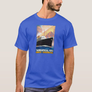 Camiseta Vintage Grecia y viaje del revestimiento marino de