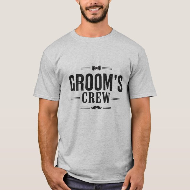 Camiseta Vintage Groom’s Crew (Anverso)