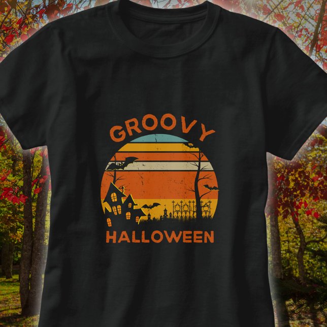 Camiseta Vintage Groovy Halloween (Subido por el creador)