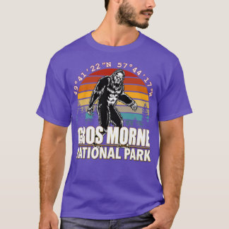Camiseta Vintage Gros Morne Parque Nacional Bigfoot con GPS