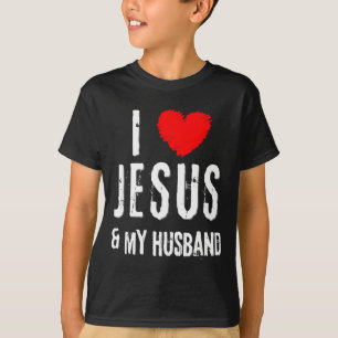 Camiseta Vintage grunge amo a Jesús y a mi esposo, christia