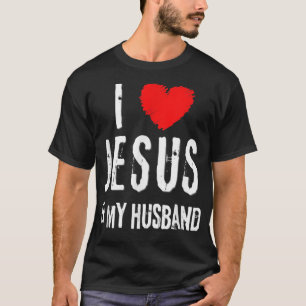 Camiseta Vintage Grunge Amo A JESÚS Y A MI ESPOSO, Cristo