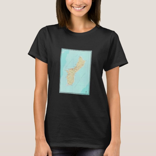 Camiseta Vintage Guam Map  1970  (Anverso)