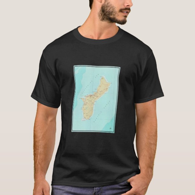 Camiseta Vintage Guam Map  1970  (Anverso)