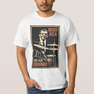 Camiseta Vintage Guay Buddy Rich Drummer Play Drummer in So