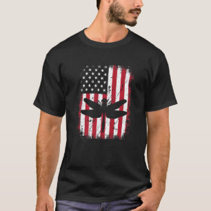 Camiseta Vintage Guay Dragonfly Animal Retro Usa American F
