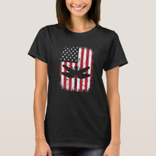 Camiseta Vintage Guay Dragonfly Animal Retro Usa American F