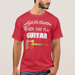 Camiseta Vintage Guitarista Instrumento de Amante Eléctrico