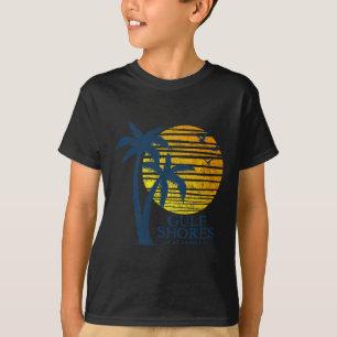Camiseta Vintage Gulf Shores Alabama Souvenir Beach Sunset