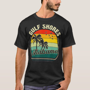 Camiseta Vintage Gulf Shores Beach Alabama Summer Sunset Pa