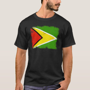 Camiseta Vintage Guyana Flag Día de la Independencia de Guy
