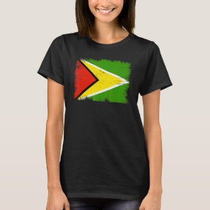 Camiseta Vintage Guyana Flag Día de la Independencia de Guy