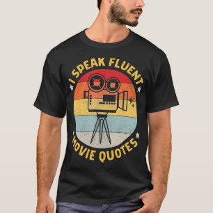 Camiseta Vintage, hablo de películas fluidas cita a películ