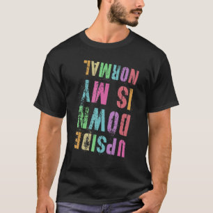 Camiseta Vintage HACIA ABAJO ES MI Gimnasia NORMAL