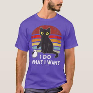 Camiseta Vintage hago lo que quiero amor por el gato o papá