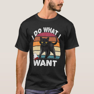 Camiseta Vintage Hago Lo Que Quiero Un Gato Cuerdo