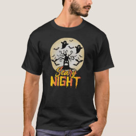Camiseta Vintage Halloween Aterrador Noche Fantasmas Fantas
