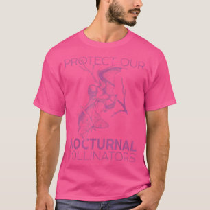 Camiseta Vintage Halloween Bat Gothic Protect Nocturnal Pol