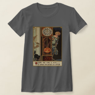 Camiseta Vintage Halloween Bewitter Hour