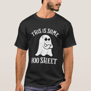 Camiseta Vintage Halloween Boo Esto Es Alguna Hoja de Boo