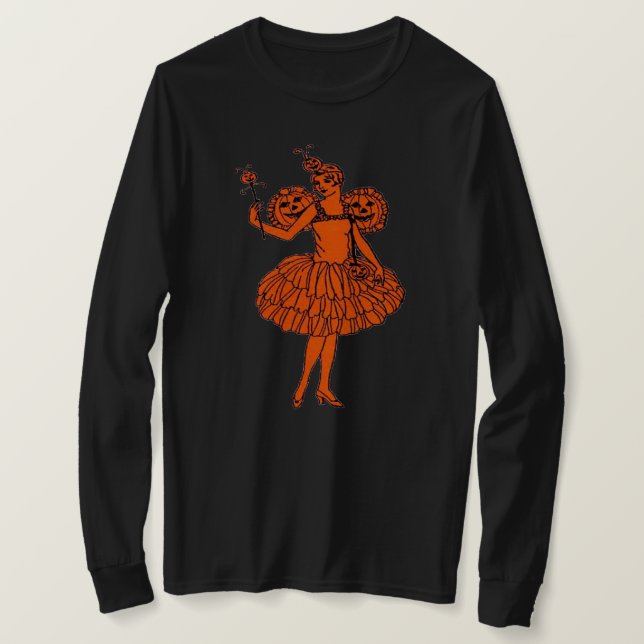 Camiseta Vintage Halloween Calabaza (Anverso del diseño)