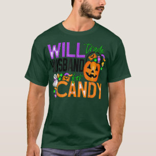 Camiseta Vintage Halloween Calabaza con esposas divertidas