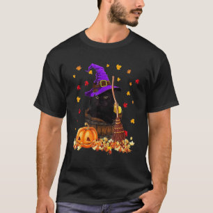 Camiseta Vintage Halloween Da miedo Gorra de bruja negra Mo