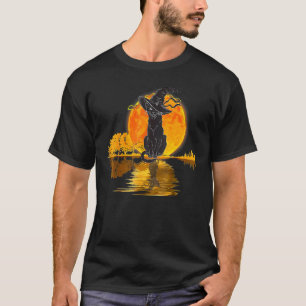 Camiseta Vintage Halloween Da miedo Gorra de bruja negra Mo