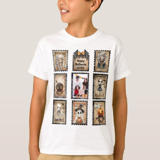 Camiseta Vintage Halloween Estampillas de rehenes, agrega t