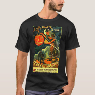 Camiseta Vintage Halloween Gráfica Sencilla Vestimenta Y C