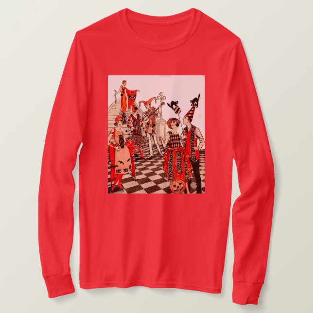 Camiseta Vintage Halloween Party (Anverso del diseño)
