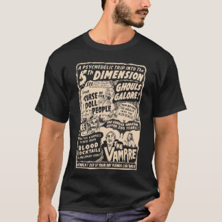 Camiseta Vintage Halloween Psiquedlic Vampil People