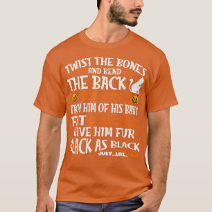Camiseta Vintage Halloween Scary Black Cat Jackolantern WIT