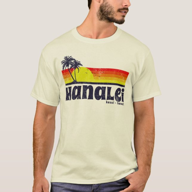 Camiseta Vintage Hanalei Kauai Hawaii (Anverso)