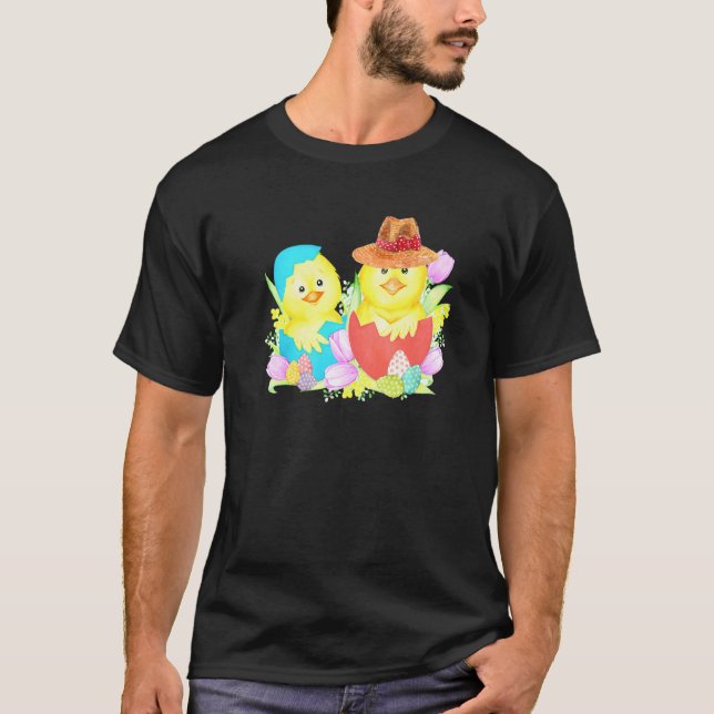 Camiseta Vintage Happy Easter Duck Eggs (Anverso)