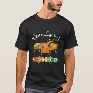 Camiseta Vintage Happy Friendding Squad Día de Acción de Gr