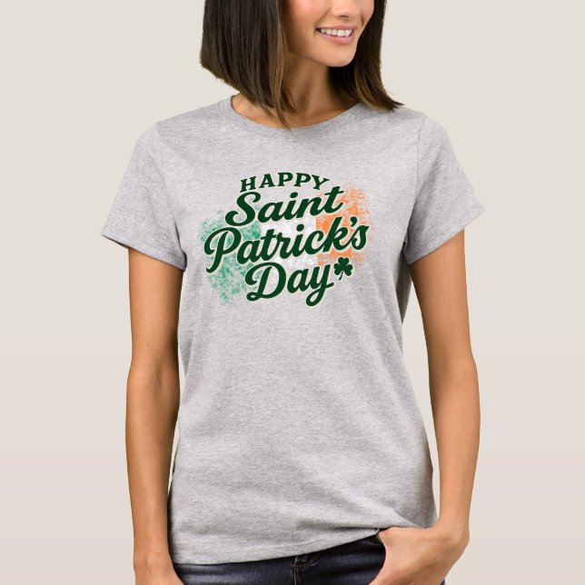 Camiseta Vintage Happy Saint Patrick's day  (Anverso)