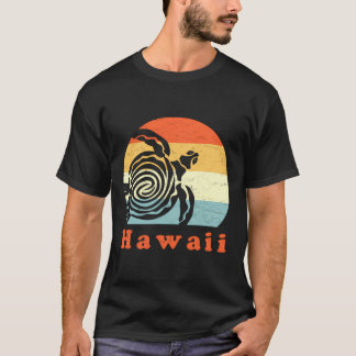 Camiseta Vintage Hawai Tribal Sea Turtle Hawaii Vacaciones 