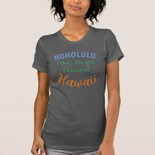 Camiseta Vintage hawaiano viaje Honolulu medio Pacífico