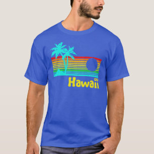 Camiseta vintage Hawaii retra de los años 80