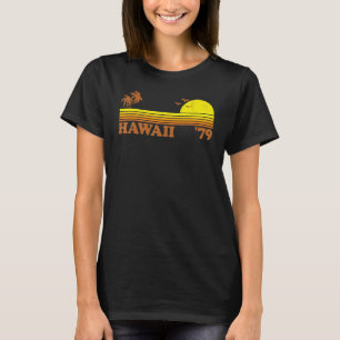 Camiseta Vintage Hawaii Retro Hawaiian Beach Surfing 70's