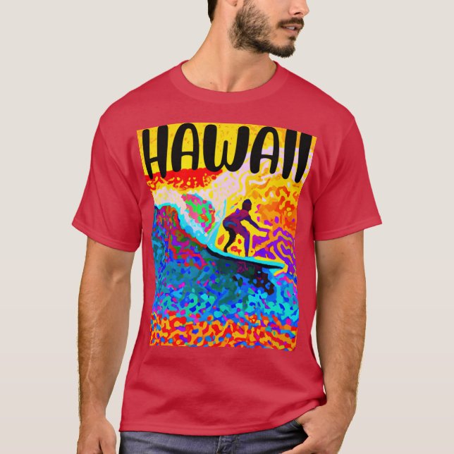 CAMISETA VINTAGE HAWAII SURFING LABEL 7 (Anverso)