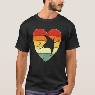 Camiseta Vintage Heart Stingray Hombres Mujeres Niños Coraz