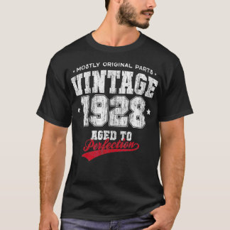 Camiseta Vintage hecho en 1928 regalo de cumpleaños número