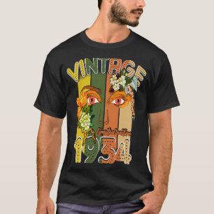 Camiseta Vintage hecho en 1934 89th Birthday 89 Yrs Retr