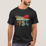 Camiseta Vintage hecho en 1954 70th Birthday Retro Gift 70<br><div class="desc">Vintage hecho en 1954 70th Birthday Retro Gift Camisa de 70 años</div>