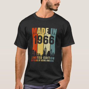 Camiseta Vintage Hecho En 1966 Edición Limitada 56 Años