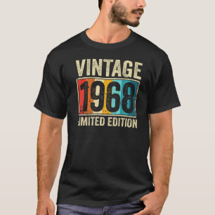 Camiseta Vintage Hecho En 1968 Regalos De 55 Años Retro 55