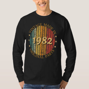 Camiseta Vintage hecho en 1982 40º cumpleaños piezas origin