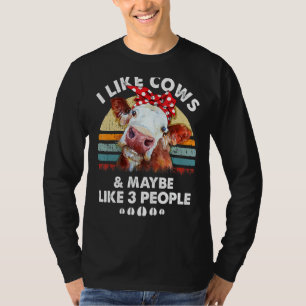 Camiseta Vintage Heifer Cow Me Gustan Las Vacas Y Quizá Com